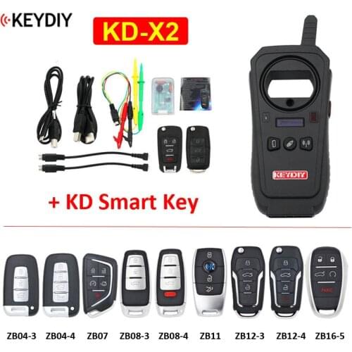 KD-X2 Remote Maker Unlocker and Generator Chip Reader Online Remote and Chip Copier + ZB Series KD Smart Key / KD Data Collector