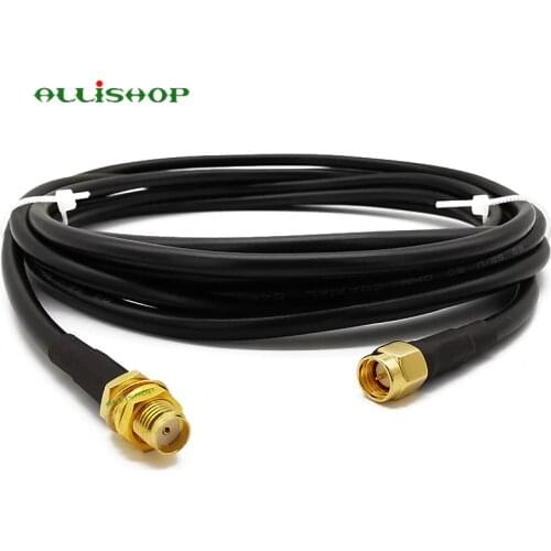 RF LMR200 Pigtail Low Loss Cable SMA Male to SMA Female Coaxial Antenna Connector SMA Plug to SMA Jack 1M 3M 5M 8M 10M 12M 15M