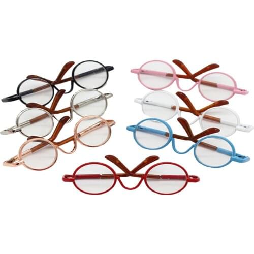 6.5cm The Round Glasses without Lenses for 1/3 BJD Dolls and 60cm BJD MSD SD Dolls Sunglasses Dolls & Accessories