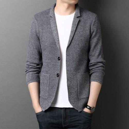 New Brand Autumn Men Sweater V-Neck Solid Slim Fit Knitting Men Cardigan Sweaters 2021 Fashion Casual Men Cardigan Sweater