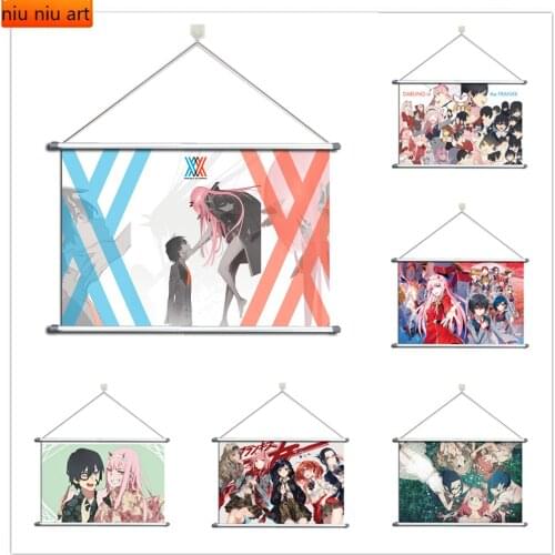 Anime Darling In The FranXX Zero Two Hiro Diamond Painting Diamond Mosaic Cross Stitch Kits Full Diamond Embroidery Room Decor