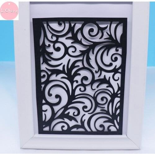 Iris Frame Stamps And Dies For Card Making Background Decor Planner Dies Metal Cutting Stencil DIY Mold Embossing Folder