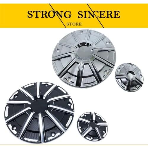 Motorcycle CNC clutch side cover engine side For Harley FLHX Street Glide Dyna Softail Touring Road King Electra Glide 1999-2017
