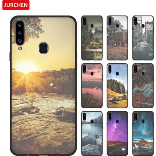JURCHEN Silicone Phone Case For Samsung Galaxy A10s A107F A107M Cover Fashion Print Soft TPU Back Cover For Samsung A10S Case
