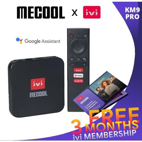 Mecool KM9 Pro ivi Google Assistant Androidtv Android10 Amlogic S905X2 Support Youtube 4K Dual Wifi Smart TV Set Top Box
