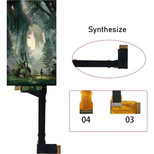 For Anet N4 LCD Screen 5.5 Inch 2560x1440 LS055R1SX03 For Anet 3D Printer 2K Replacement LCD Screen with Tempered Glass Film