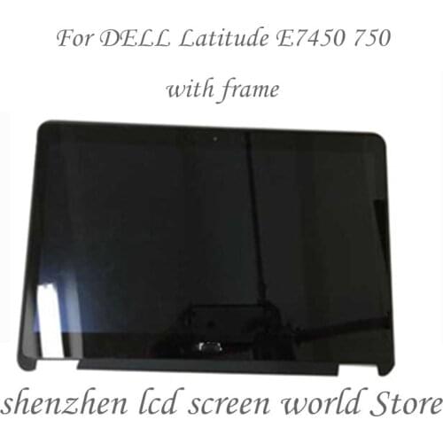 Original For DELL Latitude E7450 LCD Screen+Touch Digitizer Assembly 0VR9H2 LP140WF2 FHD