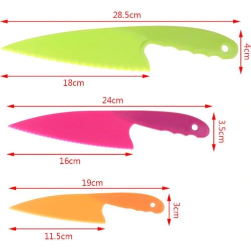 3pcs/set Kitchen Cooking Gadgets Pizza Cutter Knife Dough Cake Knife Cuttings DIY Baking Tools