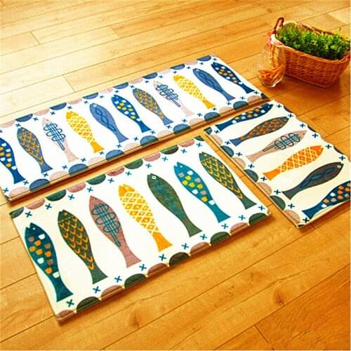 3Pcs/set Fashion Farley velvet fabric Carpet Antiskid bedroom mat kitchen floor toilet Water absorption mat living room carpet