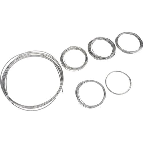 5m 304 Stainless Steel Soft Wire Rope Soft Fishing Lifting Cable Clothesline 7*7 Structure Diameter 0.5mm 1mm1.2mm1.5mm2mm3.0mm