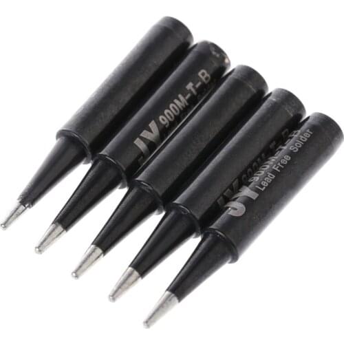 5 Pcs Lead Free Replacement Soldering Solder Iron Tips 900M-T-B For Hakko Saike 936