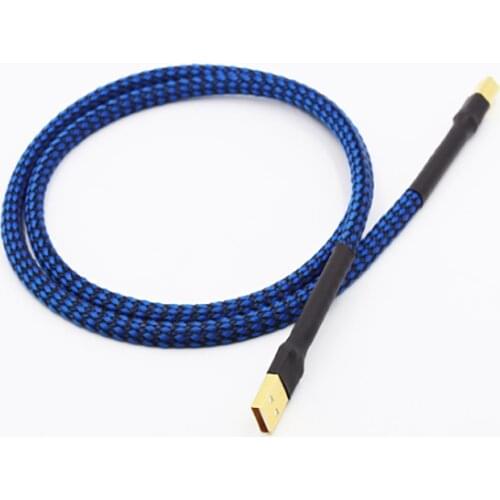 5N OCC Copper Hi-end USB Cable Type A to Type B Hifi Data Cable For DAC