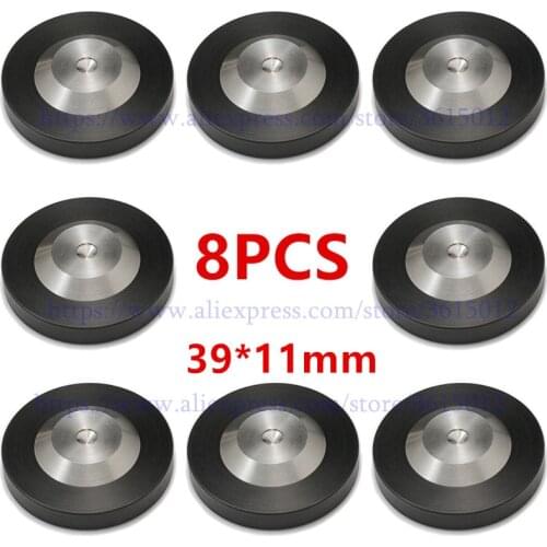 8PCS Speaker AMP Isolation Spike Pad 39mm*11mm Preamp DAC LP CD Mat Floor Base HIFI AUDIO DIY 304 Stainless Steel Graphite