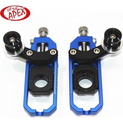 Aluminum Chain Tensioner Adjuster Motorcycle CNC with Swimg arm Spools fit for Kawasaki ninja ZX10R ZX-10R 2008 2009 2010