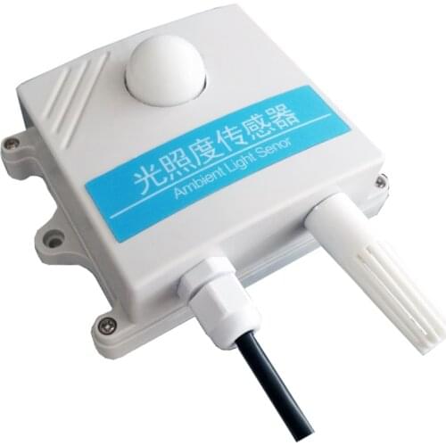 Illuminance sensor illuminance, temperature and humidity three-in-one 485 output illuminance meter illuminance transmitter