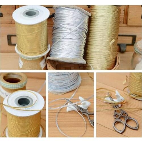 Hot sale Baby dress lace mini gold silver flat ribbon lace 0.2CM H0205