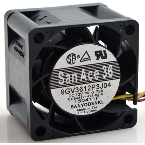 FOR Sanyo San Ace 36 9GV3612P3J04 4028 4CM 12V 0.75A Double Ball Fan