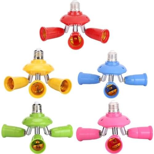 E26/E27 1 to 3/4/6 E26/E27 Lamp Socket Splitter Adjustable Lamp Base Lamp Holder LED Bulb Adapter Light Extented Converter