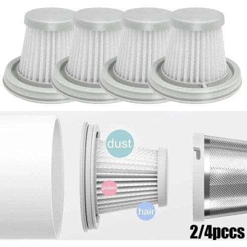 Original HEPA Filter For XIAOMI MIJIA Handy Vacuum Cleaner Mini Wireless Car Handheld Vacuum Filters Spare Parts Cleaning Brush