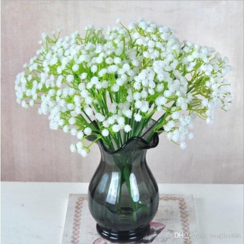 Gypsophila silk baby breath Artificial Fake Silk Flowers Plant Home Wedding Party Home Decoration Free Shipping