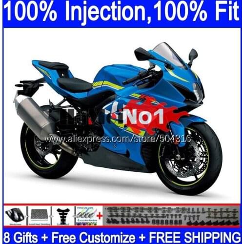 Injection OEM For SUZUKI GSXR1000 L7 L8 GSXR 1000 2017 2018 2019 116MC.7 GSXR-1000 K17 GSX-R1000 17 18 19 Fairing blue glossy