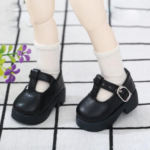 BJD Doll shoes suitable for 1-6size fashion black shoes doll accessories