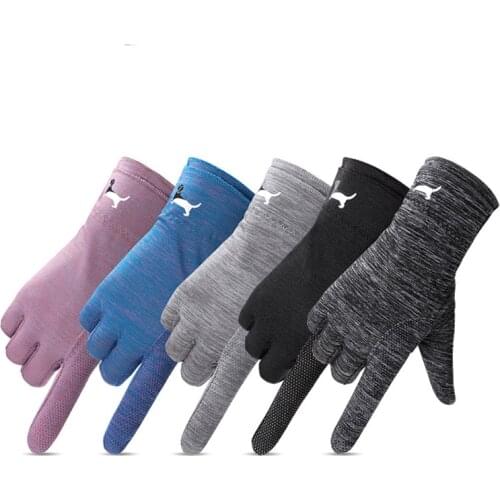 Summer Sunscreen Gloves Mans Thin Ice Silk Touch Screen Driving Women Cycling Quick-Drying Sports Gloves