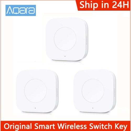 Hot Aqara Smart Wireless Switch Key Intelligent Application Remote Control ZigBee Wireless Connection For Xiaomi Home Mijia App