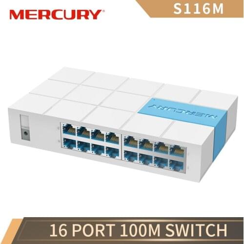 MERCURY S116M 16 Port RJ45 10/100Mbps Ethernet LAN Network Switch Desktop Switch