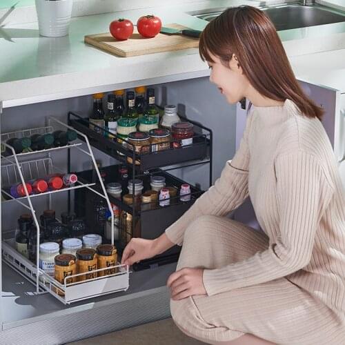 Sink Cabinet Drawer Type Under Counter Kitchen Household Floor Standing Rack