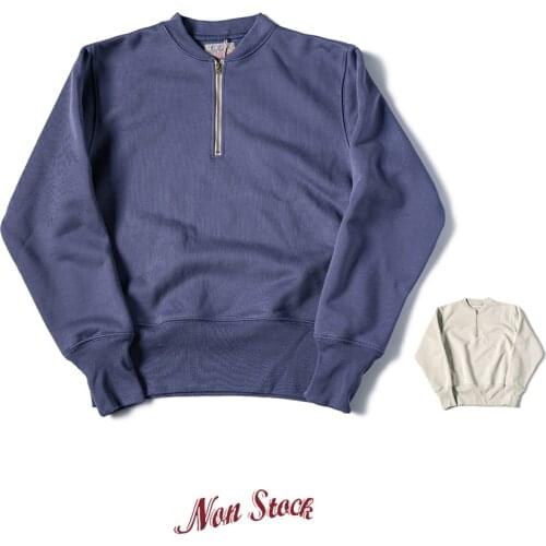 Bronson Heavyweight 20.5 oz. Vintage Motorcycle Racing Half-Zip Sweatshirt Men’s Rider Pullover Biker Hoodie