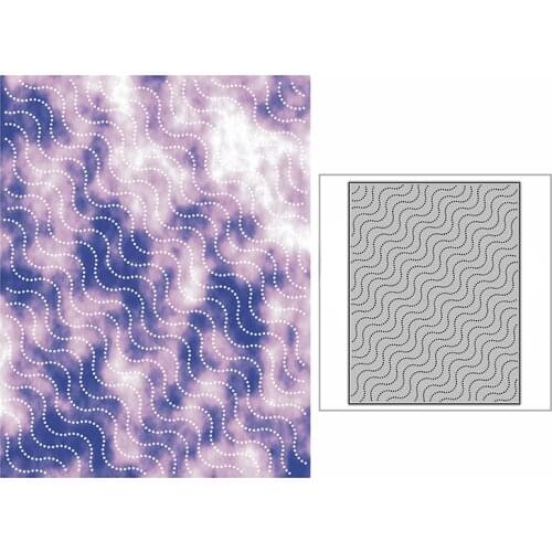 New Spotted Curve Background Plate Craft Embossing Mold 2021 Metal Cutting Dies for DIY Scrapbooking Album Card Making No Stamps