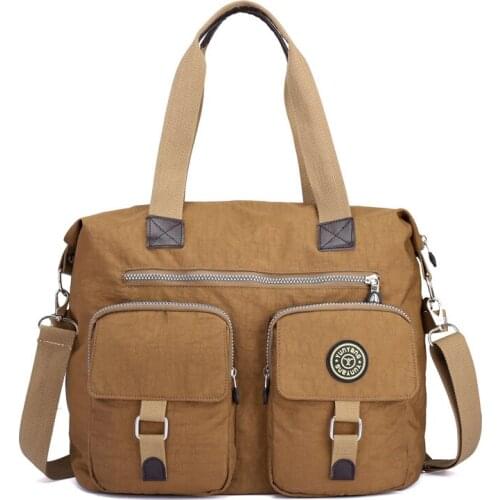 Nueva llegada bolsas de mensajero de nailon para mujer Casual de gran capacidad bolso de hombro de mujer bandolera impermeable