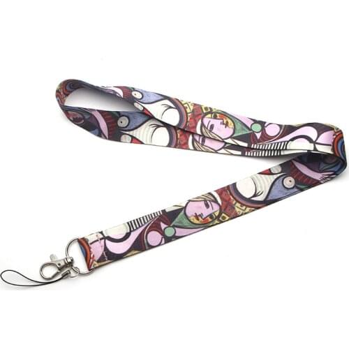 ZF631 1pcs Pablo Picasso Art Lanyards For Keys ID Card Pass Gym Mobile Phone USB Badge Holder Hang Rope Lariat Lanyard