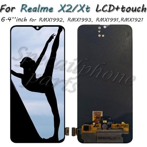 Original 6.4 '' For OPPO Realme X2 RMX1991 RMX1992, RMX1993,/ Realme XT RMX1921 LCD DIsplay Touch Screen Digitizer Assembly