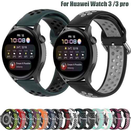 Wriststrap Silicone 22mm WatchBand Strap For Huawei Watch 3 pro / GT 2 pro Smart WristBand For Huawei Watch GT 2 46mm Bracelet