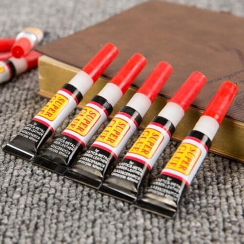 Super Liquid Nail Glue Metal Glass Cyanoacrylate Adhesive Stationery Shop Nail Glue 502 Instant Strong Leather 10 Pieces