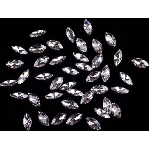 Pointback Non Hotfix White Rhinestone For Clothes Decoration Stones And Crystals Strass Applique Glue On Nails Art Rhinestones