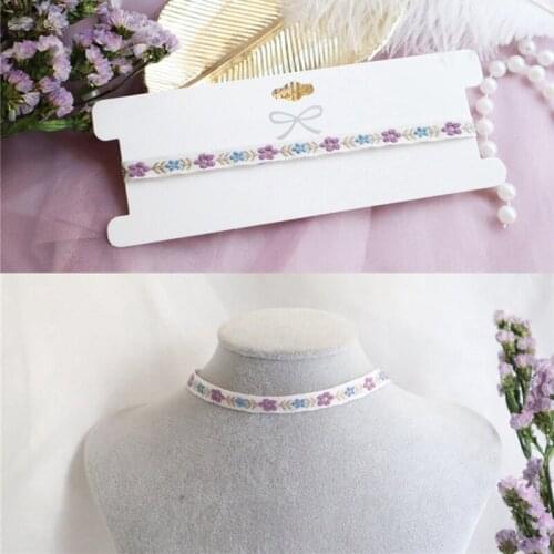 Women Pendant Necklace Adjustable Creative Novelty Lace Choker Tattoo Clavicle Necklace Sweet Jewellery Accessories