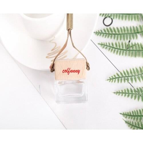 200pcs/lot Fast Shipping Hanging Car Perfume Bottles Car Pendant Accessories Bottle Empty Glass Bottle Wholesale FXS05