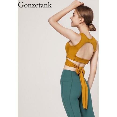 2020 Sports Bra Fitness Women Lace-up Underwear Push-up Sexy Beautiful Back Yoga Crop Top Gym Accessories Crossed Running Vest