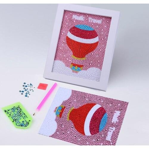 5D DIY Colorful Hot Air Balloon Diamond Painting Special Shaped Full Drilled Diamond Embroidery Home Child Decor Needlework Kits