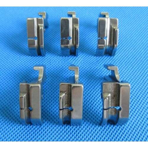 6 PIPING FEET FOOT SET 1/8" 3/16" 1/4" for JUKI SINGER CONSEW HIGH SHANK INDUSTRIAL
