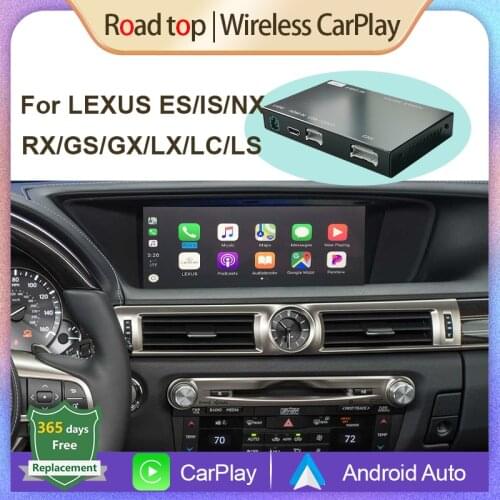 Wireless Apple CarPlay Android Auto Interface for Lexus NX RX IS ES GS RC CT LS LX LC UX GX 2014-2019, with MirrorLink Function