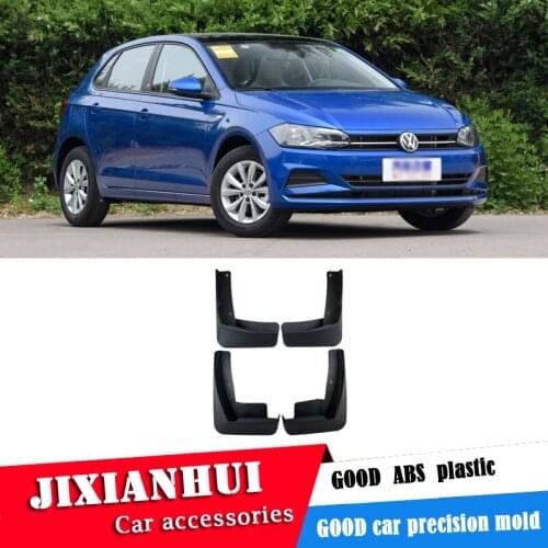 For Volkswagen POLO 2019 Mudflaps Splash Guards Front With the color and rear Mud Flap Mudguards Fender Modified special