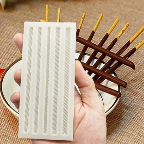 DIY Chocolate Bar Mold Long Biscuit Baking Pan Finger Cookie Mold Silicone Chocolate Mold Kitchen Baking Accessories JU0120