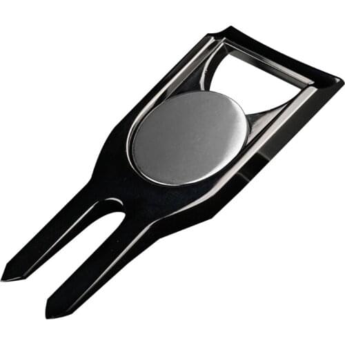 Divot Repair Lawn Tool Multipurpose Metal Golf Ball Marker Pitch Fork Cleaner Bottle Opener Putting Golfer Training Accessories