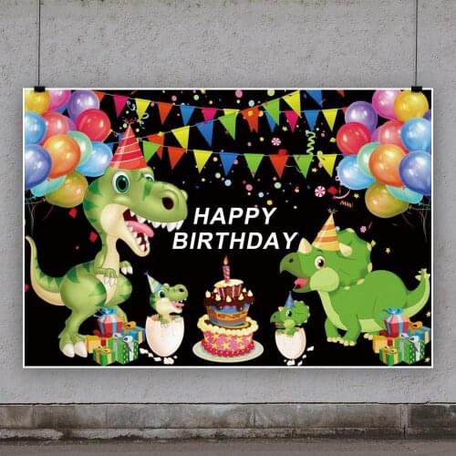 Jurassic World Theme Backdrop Little Dinosaur Kid Birthday Party Photography Background Photo Studio Props Party Banner