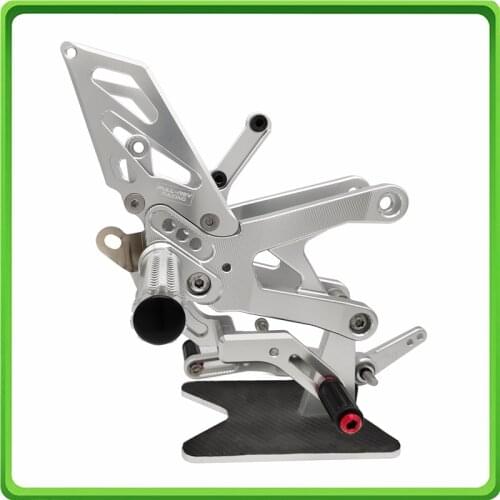 Racing versions Rearsets rear set sets footrest foot pegs pedal for Yamaha YZF R1 R1M R1S 2015 2016 2017 2018 2019 2020 Silver