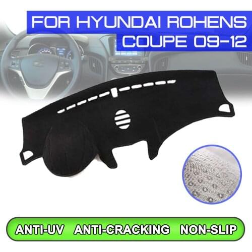 Car Dashboard Mat Anti-dirty Non-slip Dash Cover Mat UV Protection Shade for Hyundai Rohens Coupe 2009 2010 2011 2012